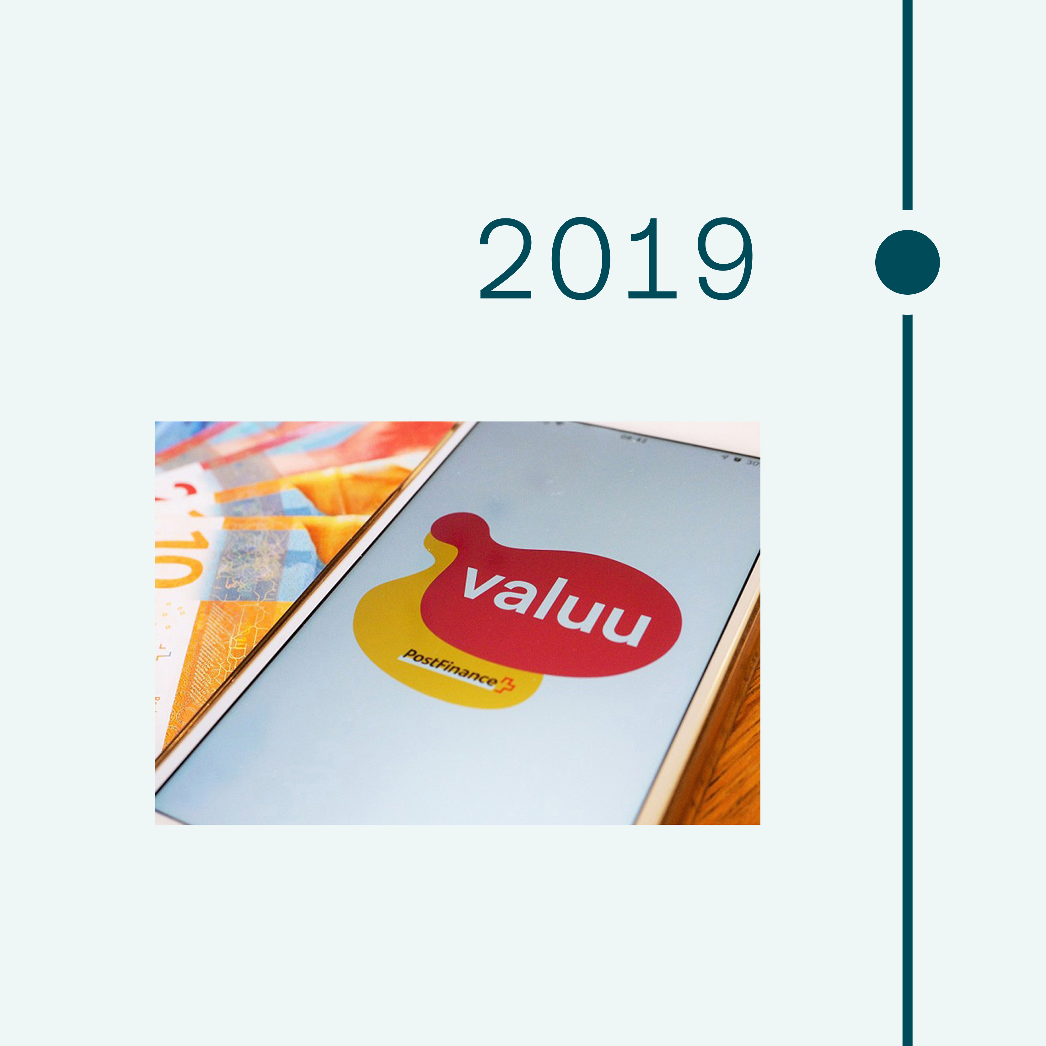 2019. Immagine dello smartphone con l’app Valuu